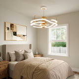 Modern Ceiling Fan with Light and Remote Control - Quiet & Adjustable