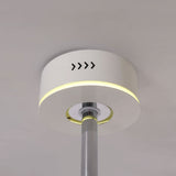 48 inch reversible ceiling fan with LED light in a neutral lounge setting