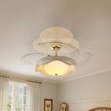 42 inch reversible ceiling fan with LED light highlighting the blade and light ring