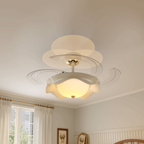 42 inch reversible ceiling fan with LED light highlighting the blade and light ring