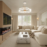 Modern Ceiling Fan with Light and Remote Control - Quiet & Adjustable