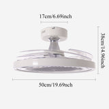 48 inch reversible ceiling fan with LED light in a neutral lounge setting