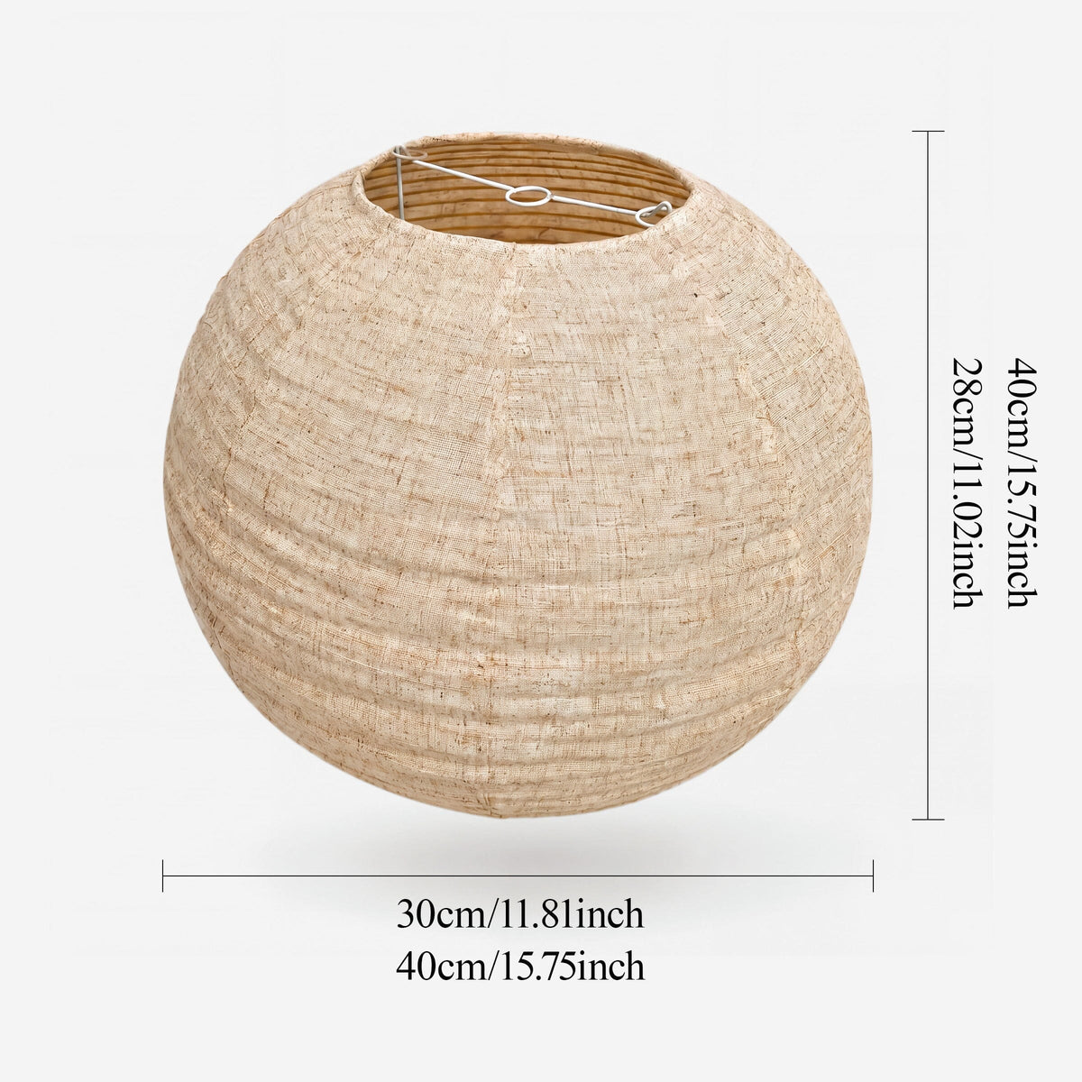 Lightsin Wabi-Sabi Linen Spherical Pendant Light for Bedroom, Dining Room & Boho Interiors Lightsin UK 