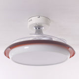 36 inch ceiling fan with dimmable LED light cooling a bright bedroom