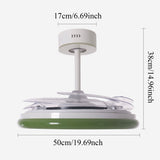 48 inch reversible ceiling fan with LED light in a neutral lounge setting