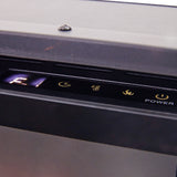 40/50/60inch Black Wall Mounted & Recessed Electric Fireplace with Adjustable Flame & Brightness