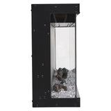 Contemporary 3-Sided LED Electric Fireplace Insert with Crystal Stones