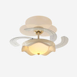 42 inch reversible ceiling fan with LED light with a compact motor and blade detail