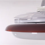 36 inch ceiling fan with dimmable LED light installed in a living room