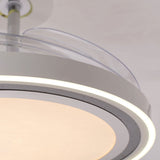 48 inch reversible ceiling fan with LED light installed in a living room