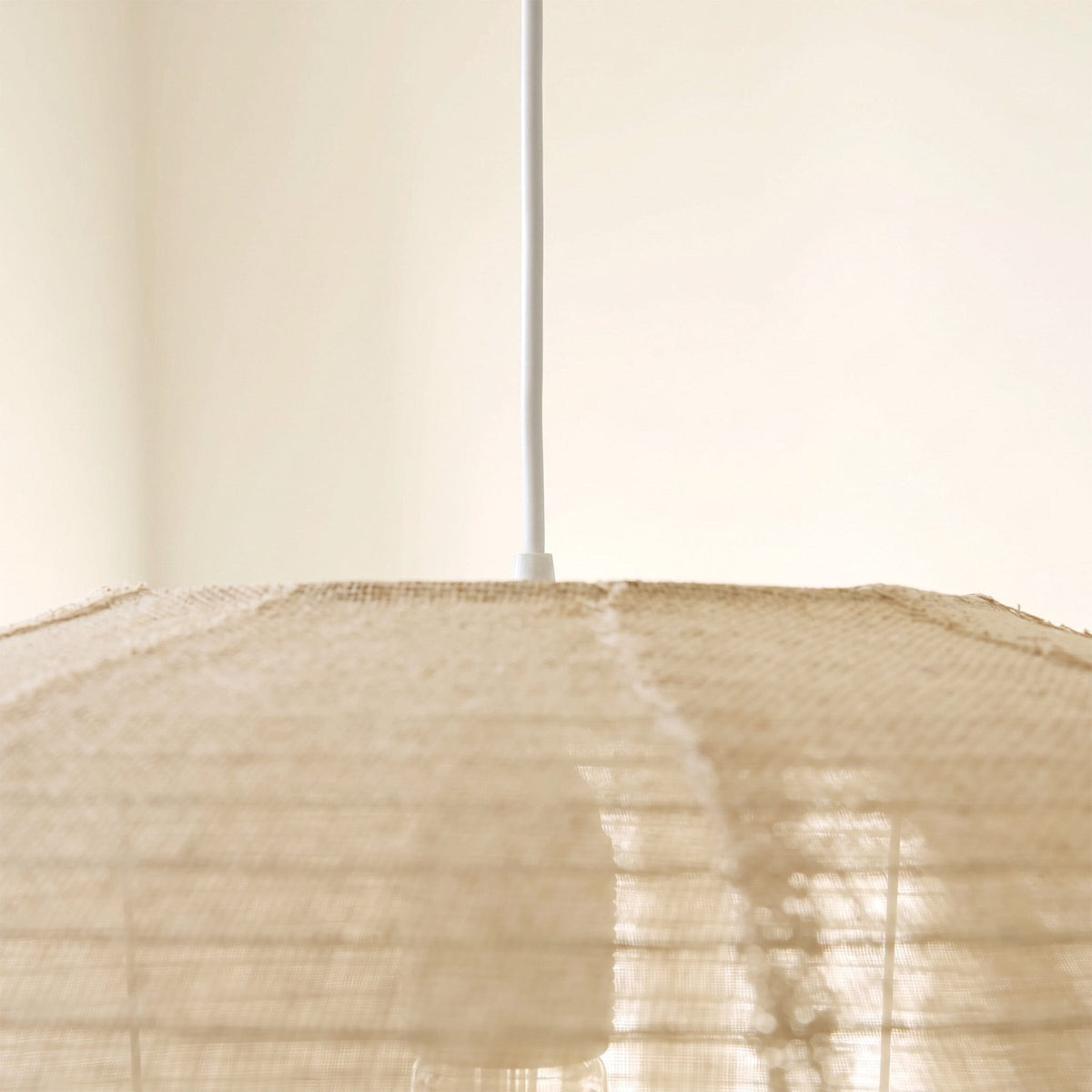 Lightsin Wabi-Sabi Linen Spherical Pendant Light for Bedroom, Dining Room & Boho Interiors Lightsin UK 