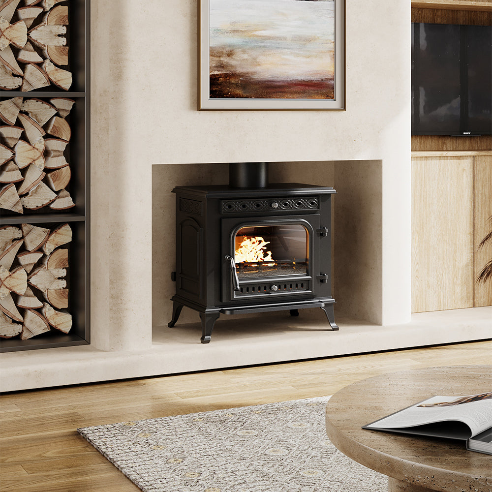 Victorian Cast Iron Fireplace Insert | DEFRA Approved & 79% Efficient