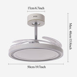 48 inch reversible ceiling fan with LED light highlighting the blade and light ring