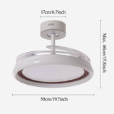 48 inch reversible ceiling fan with LED light in a neutral lounge setting