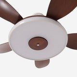 48 inch ceiling fan with dimmable LED light installed in a living room