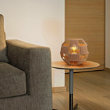 Handwoven Jute Globe Table Lamp - Eco-friendly Spherical Bedside Desk Lighting