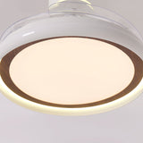 48 inch reversible ceiling fan with LED light with a compact motor and blade detail