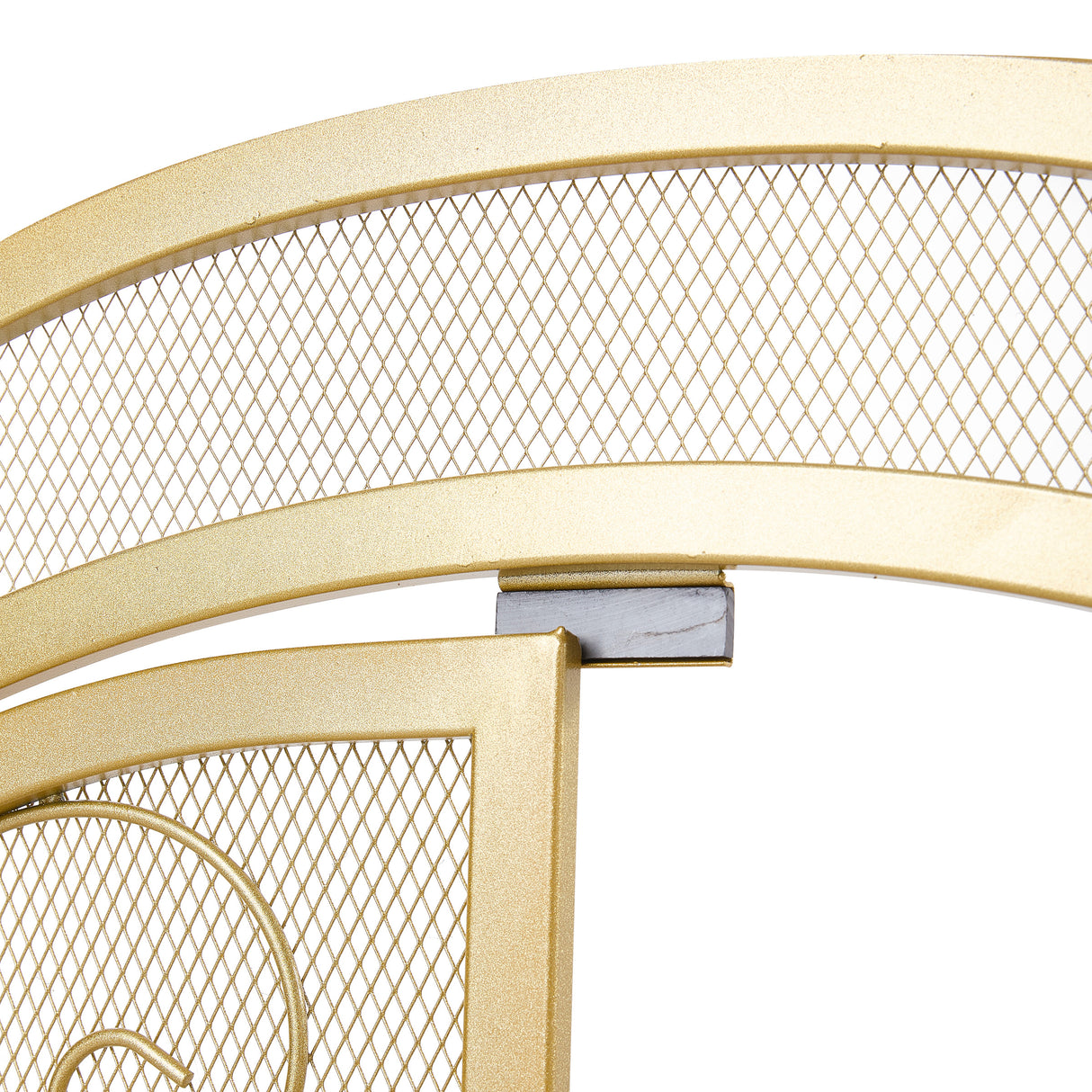 Iron Fireplace Screen Gold Powder Coated – 90x32x78.8cm
