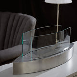 Portable Bio Ethanol Fireplace | Real Flame with Tempered Glass Guard