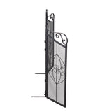 Iron Fireplace Screen Black Powder Coated – 114.7x84x16.5cm