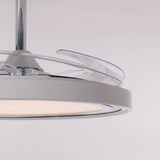 48 inch reversible ceiling fan with LED light shown as a clean product view