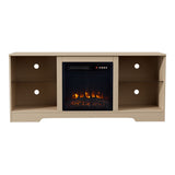 Fireplace Cabinet with 18inch Electric Fire | Touchscreen-enabled, remote-controlled, timer-operated