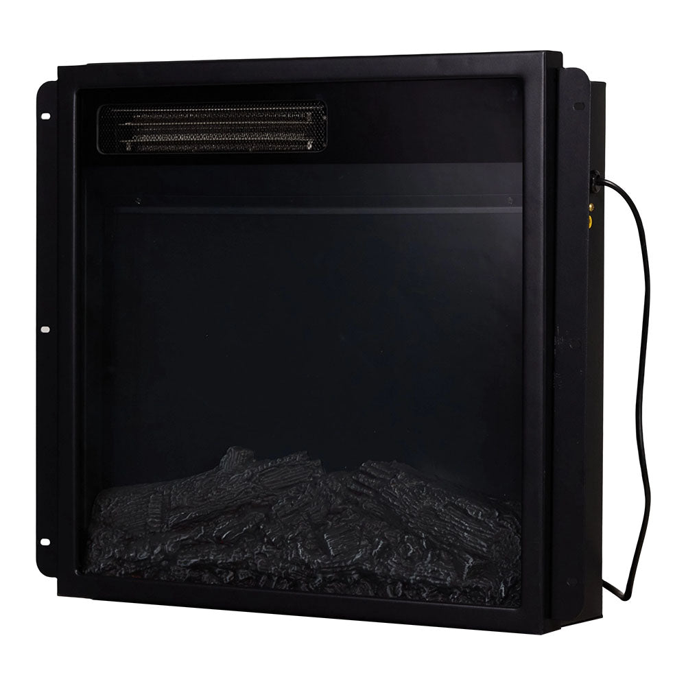 Fireplace Cabinet with 18inch Electric Fire | Touchscreen-enabled, remote-controlled, timer-operated