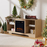 Fireplace Cabinet with 18inch Electric Fire | Touchscreen-enabled, remote-controlled, timer-operated
