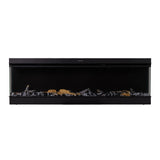 50/60/70/80inch 3-sided Electric Fireplace with Adjustable Color, Temperature and Timing, Controlled by APP