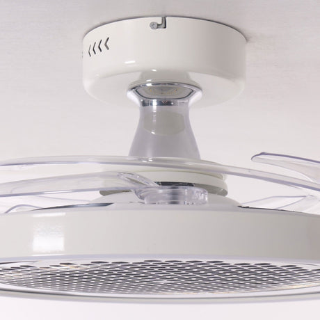 48 inch reversible ceiling fan with LED light shown as a clean product view