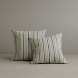 ? Square Exclusive Design Cushion in Light Blue Striped Cotton Linen, 45*45CM (100% off)