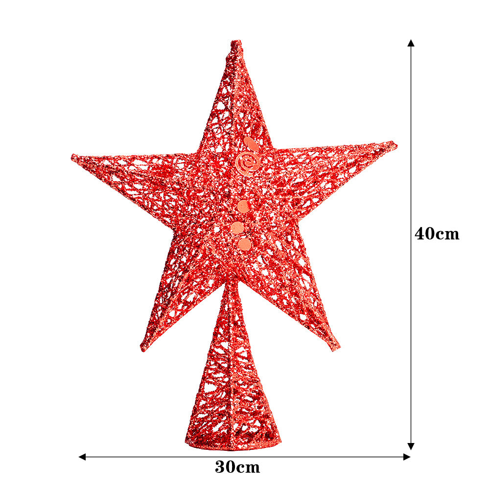 Red Star Tree Topper for Festive Home Decor 30*40 – Smallbee UK