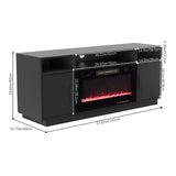 30Inch Electric Fireplace with TV Stand | Large Media Cabinet with 24 Colour Options