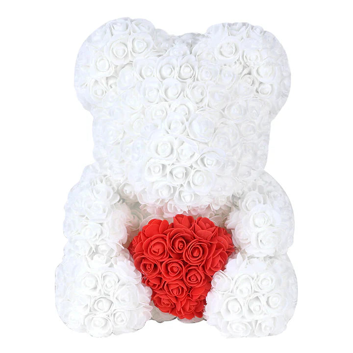 Artificial Rose Foam Teddy Bear with Gift Box for Valentine’s Day Birthday Wedding (100% off)