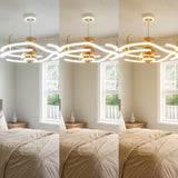 Modern Ceiling Fan with Light and Remote Control - Quiet & Adjustable