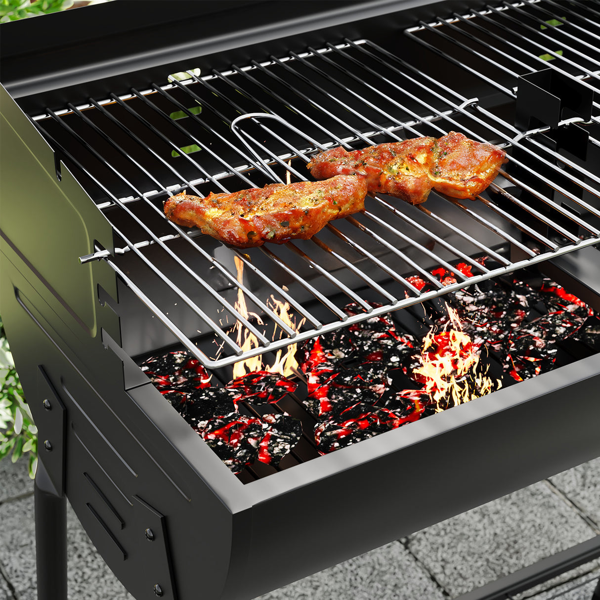 Outdoor Portable Large-Capacity Charcoal BBQ Grill