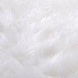 Luxurious Faux Fur Christmas Tree Skirt – 122cm Round White Decoration