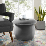 Cute Mushroom-Shaped Velvet Pouf Ottoman