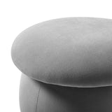 Cute Mushroom-Shaped Velvet Pouf Ottoman