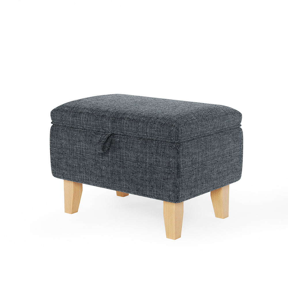 ? Linen Upholstered Storage Ottoman Footstool (100% off)