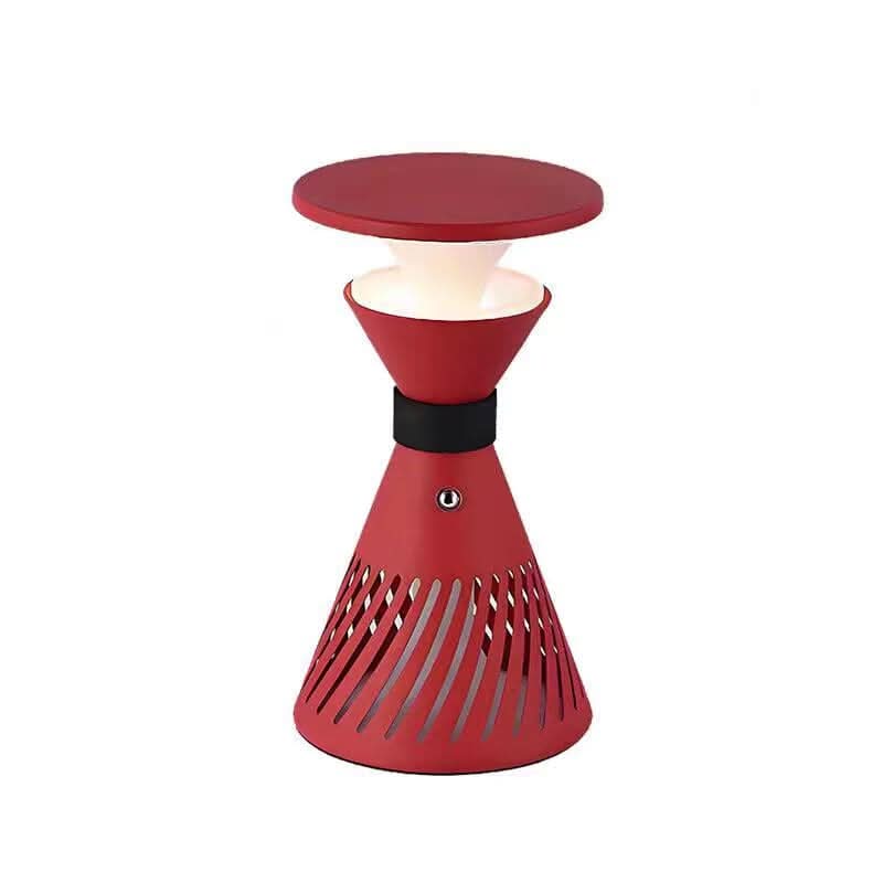 retro funnel cordless table lamp shown as a clean product view