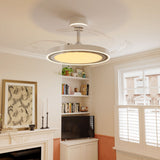 48 inch reversible ceiling fan with LED light installed in a living room