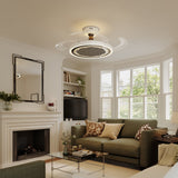 48 inch reversible ceiling fan with LED light with dimensions shown for installation