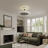 48 inch reversible ceiling fan with LED light shown as a clean product view