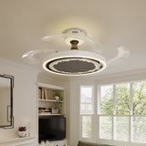48 inch reversible ceiling fan with LED light with a compact motor and blade detail