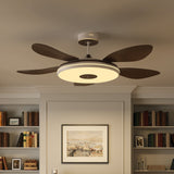 48 inch ceiling fan with dimmable LED light installed in a living room
