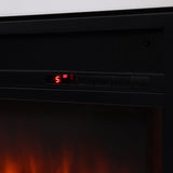 48 Inch Freestanding Electric Fireplace Suite with Wooden Mantel