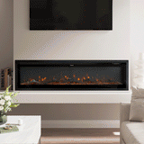 70/80/100 Inch Electric Fireplace with Remote 9 Flame Colours Freestanding Fireplaces