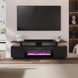 70 Inch LED TV Stand with Fireplace Electric