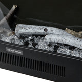 117.5cm/147cm Electric Fireplace with WiFi, LED Display, Resin Logs & Crystal Stones, Heating Function